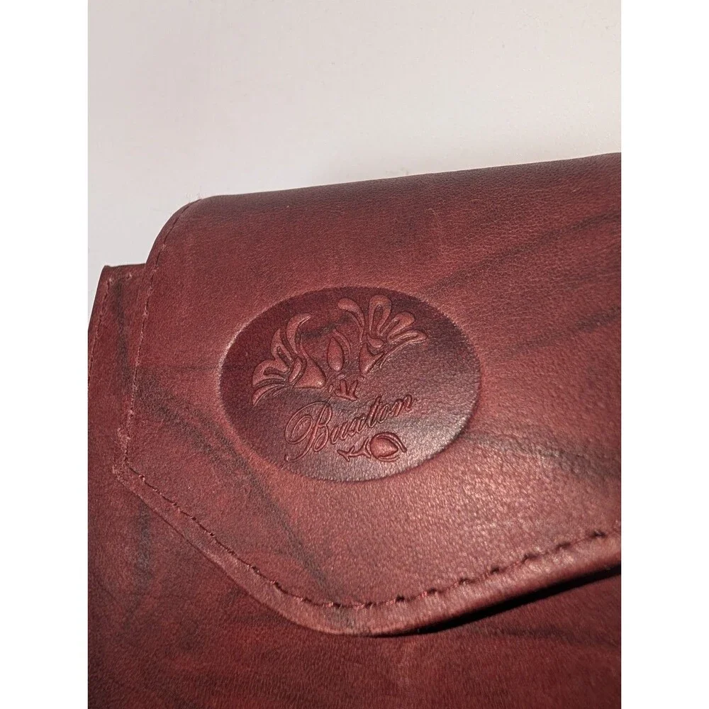 Buxton Genuine Leather Wallet Brown Bifold Organizer Coin Pocket ID Holder NIB